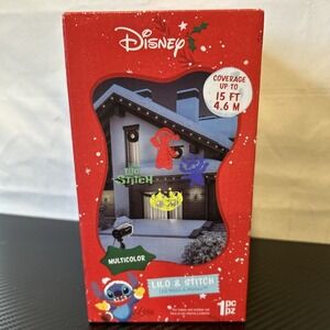 Disney Lilo & Stitch LED Whirl-A-Motion Christmas Light Projector Multicolor New